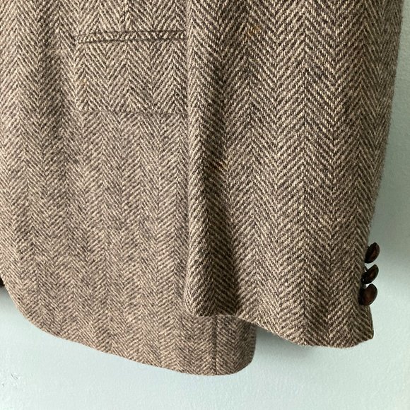 Northampton light gray tweed 2 button lined wool vintage sport coat - Picture 4 of 8